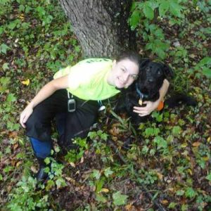 Heather Lum with her K9